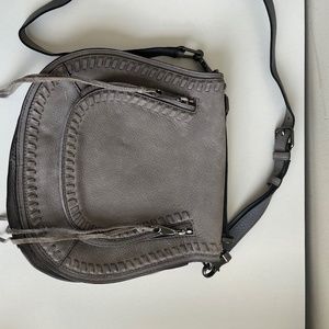 Gray crossbody bag
